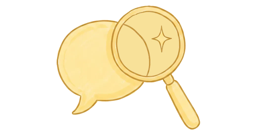 Buttercup Digital, hand-drawn illustration of being found and cited when AI answers questions
